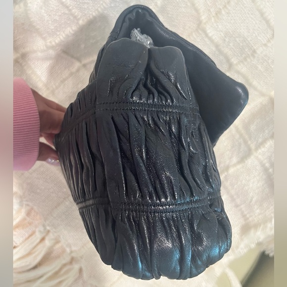 Authentic PRADA Gaufre leather Double Chain bag - Picture 12 of 16